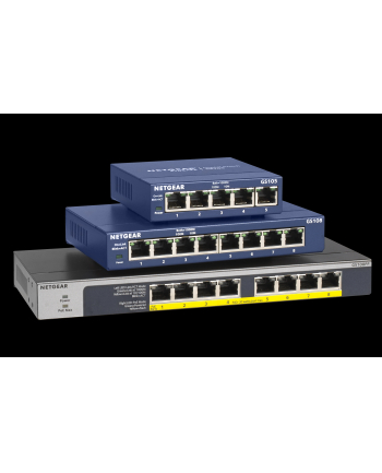 8-Port Gigabit Ethernet PoE+ Unmanaged Switch with 120W PoE Budget, Rack-mount or Wall-mount