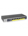 8-Port Gigabit Ethernet PoE+ Unmanaged Switch with 120W PoE Budget, Rack-mount or Wall-mount - nr 42