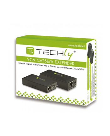 techly *Extender VGA po kablu Cat5e/6 do 300m z audio