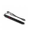 qoltec Listwa zasilająca CB do szafy RACK | 19cali | 1U | 16A | PDU |  6xSCHUKO | 2m - nr 6