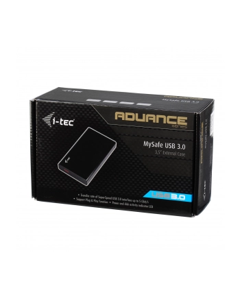 i-tec MYSAFE Advanced 3,5' USB 3.0 Obudowa zewnętrzna na dyski  HDD i SSD SATA I II III czarna aluminiowa nr 1