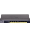8-Port Gigabit Ethernet PoE+ Unmanaged Switch with 120W PoE Budget, Rack-mount or Wall-mount - nr 58