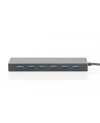 digitus HUB/Koncentrator 7-portowy USB 3.0 SuperSpeed, aktywny, aluminium
