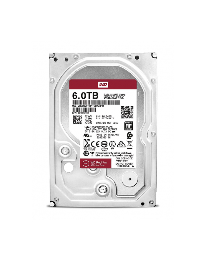 western digital Dysk twardy Red Pro 6TB 3,5 256MB  WD6003FFBX główny