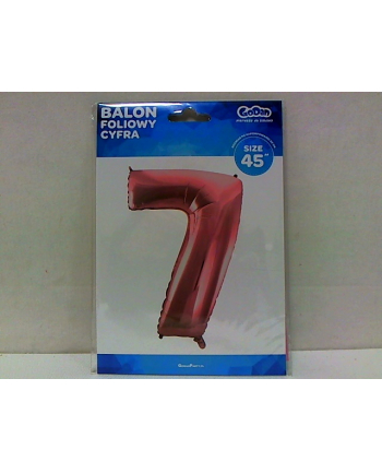 godan Balon foliowy Cyfra 7 różowa 92cm BC-HRO7