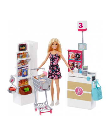 mattel Barbie supermarket zestaw z lalką FRP01 /3