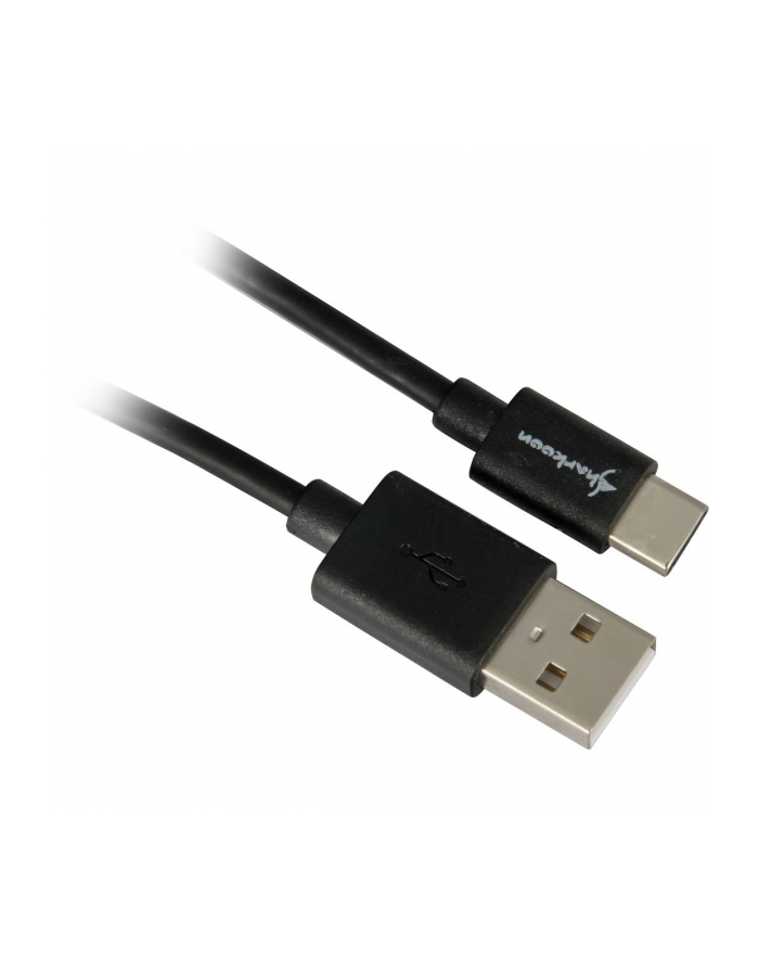 Sharkoon USB 2.0 A - USB C Adapter - black - 2m główny