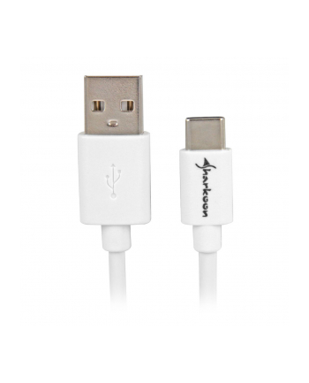 Sharkoon USB 2.0 A - USB C Adapter - white - 0.5m