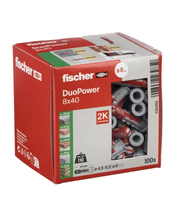 Fischer DUOPOWER 8x40 LD 100pcs nr 1