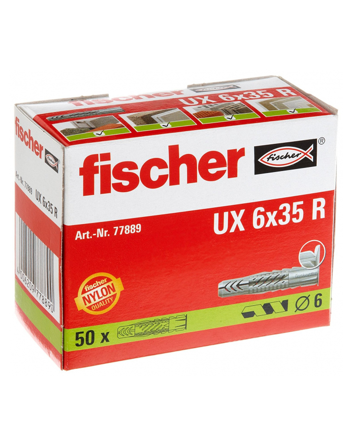 Fischer Universal dowel UX 6x35 R (50) 50pcs główny