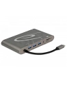 Delock replikator portów USB Typ-C ->MIC,Audio,HDMI,DVI,LAN, 3x USB 3.0) 4K - nr 15