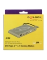 Delock replikator portów USB Typ-C ->MIC,Audio,HDMI,DVI,LAN, 3x USB 3.0) 4K - nr 26
