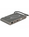 Delock replikator portów USB Typ-C ->MIC,Audio,HDMI,DVI,LAN, 3x USB 3.0) 4K - nr 52