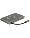 Delock replikator portów USB Typ-C ->MIC,Audio,HDMI,DVI,LAN, 3x USB 3.0) 4K - nr 53
