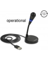 Delock USB Microphone with base and Touch-Mute Button - nr 25