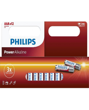 Baterie PHILIPS Alkaliczna LR03 AAA Power 12 sztuk blister nr 2