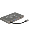 Delock replikator portów USB Typ-C ->MIC,Audio,HDMI,DVI,LAN, 3x USB 3.0) 4K - nr 21