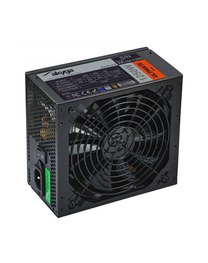 Akyga Ultimate ATX Power Supply 1250W AK-U4-1250 Fan14cm P8 12xPCI-E główny