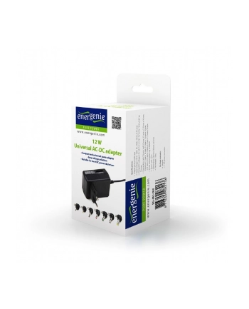 energenie (by gembird) Energenie uniwersalny regulowany 12W sieciowy zasilacz 3V-12V +zestaw 7 końcówek nr 1