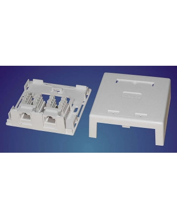 Puszka natynk. 2port 2 moduły RJ45 Krone nr 2
