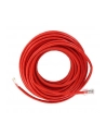 Patchcord RJ45, osłonka zalewana, kat. 5e UTP, 10 m, czerwony - retail - nr 1