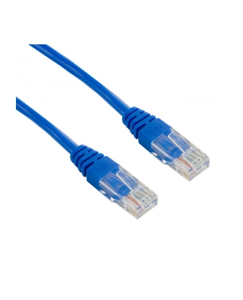 Patch cord RJ45 bez osłonki kat5e UTP 10m niebieski retail nr 2