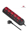 Maclean MCE204 Listwa zasilająca 5 gniazd z włącznikami 250VAC/10A 1,5m - nr 12