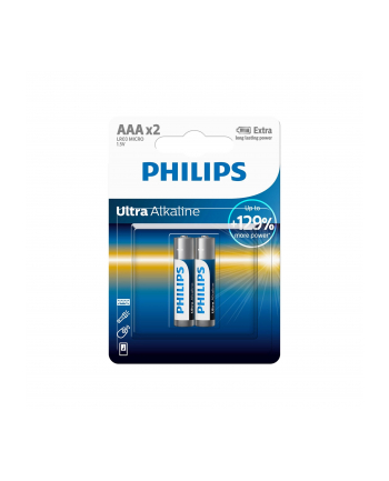 Baterie PHILIPS Ultra Alkaliczna AAA LR03 2 sztuki Blister