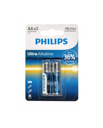 Baterie PHILIPS Ultra alkaliczna AA LR6 2 sztuki Blister