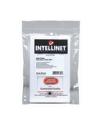 intellinet network solutions Intellinet 2-Portowy panel na modyły Keystone do puszki (PN 517874) biały