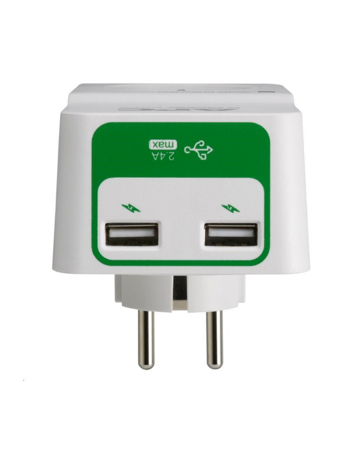 apc by schneider electric APC Essential SurgeArrest 1 Outlet 230V, 2 Port USB Charger, France główny