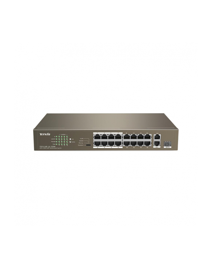 Tenda TEF1118P-16-150W  16 X 10/100Mbps PoE + 1 Gigabit/SFP, max. 135W główny