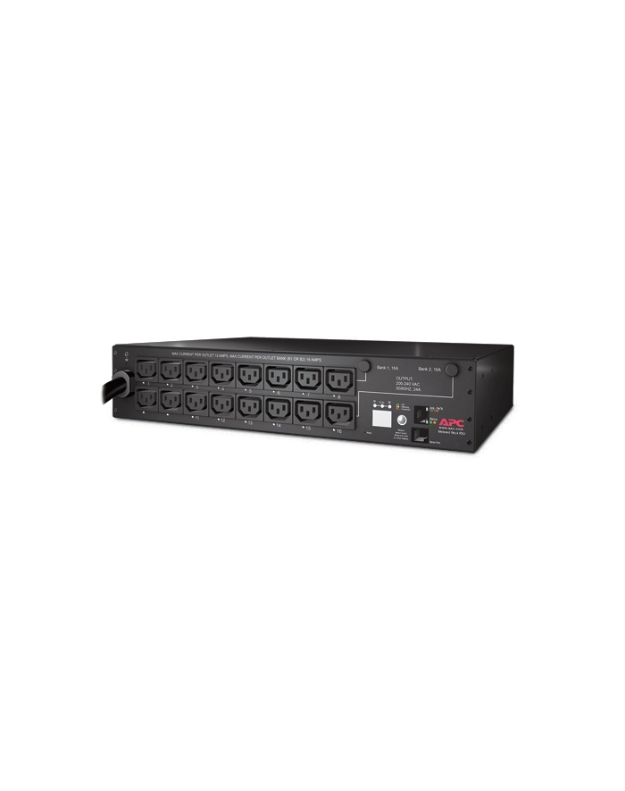apc by schneider electric APC Rack PDU, Switched, 2U, 30A, 208V, (16)C13 główny