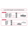 Delock 2 portowy ręczny dwukierunkowy przełącznik RJ45 10/100/1000 Mbps - nr 13