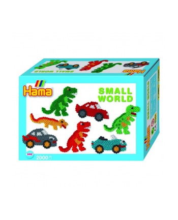 hama bügelperlen Hama 10.3502 Dinosaur and car Craft - Multi-Colour