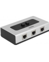 Delock 2 portowy ręczny dwukierunkowy przełącznik RJ45 10/100/1000 Mbps - nr 42
