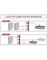 Delock 2 portowy ręczny dwukierunkowy przełącznik RJ45 10/100/1000 Mbps - nr 45