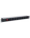 intellinet network solutions Intellinet Listwa zasilająca rack 19'' 1U  110V - 250V/10A 8 gniazd C13 kabel 2m - nr 14