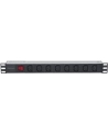 intellinet network solutions Intellinet Listwa zasilająca rack 19'' 1U  110V - 250V/10A 8 gniazd C13 kabel 2m - nr 35