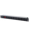 intellinet network solutions Intellinet Listwa zasilająca rack 19'' 1U  110V - 250V/10A 8 gniazd C13 kabel 2m - nr 1