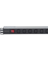 intellinet network solutions Intellinet Listwa zasilająca rack 19'' 1U  110V - 250V/10A 8 gniazd C13 kabel 2m - nr 39