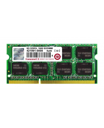 Transcend 8GB 1600MHz DDR3L Non-ECC CL11 SODIMM 2Rx8,1.35V