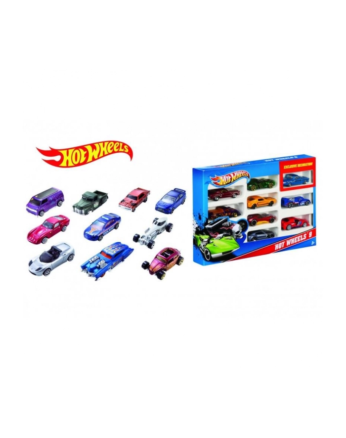 mattel Hw Auto Met 1:64 54886 Kpl10Szt Mix Wb6 główny