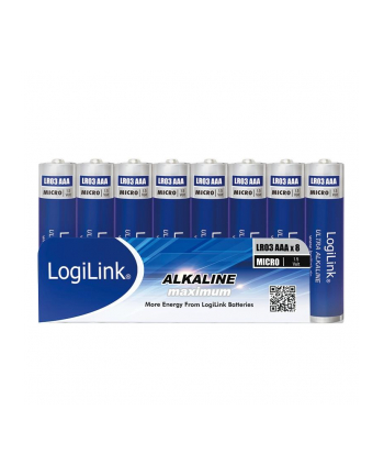 logilink Baterie alkaiczne, AAA, LR03, Micro, 1.5V, 8sztuk