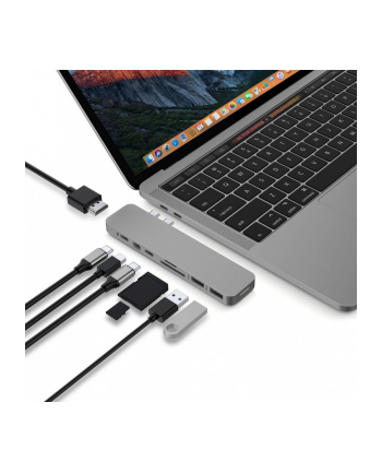 Replikator portów USB-C HyperDrive PRO szary