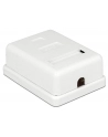 Delock gniazdo natynkowe podwójne 1x RJ45 kat. 6; LSA - nr 11