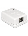 Delock gniazdo natynkowe podwójne 1x RJ45 kat. 6; LSA - nr 13