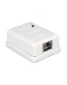 Delock gniazdo natynkowe podwójne 1x RJ45 kat. 6; LSA - nr 24