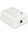 Delock gniazdo natynkowe podwójne 1x RJ45 kat. 6; LSA - nr 34