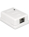 Delock gniazdo natynkowe podwójne 1x RJ45 kat. 6; LSA - nr 39